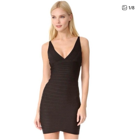 Herve Leger Black Bandage Style Dress